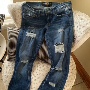 Lucky Brand Cropped Low Rise Denim Jeans